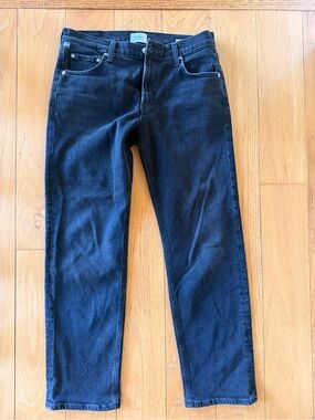 Citizens Of Humanity Black Anisse Straight Leg Jeans